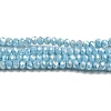 Opaque Baking Paint Glass Beads Strands DGLA-F002-03C-1