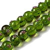 Handmade Bumpy Lampwork Beads Strands LAMP-K037-16B-1