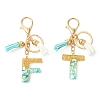 Transparent Epoxy Resin Pendant Keychains KEYC-FS00022-19-2