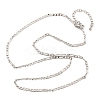 Brass Figaro Chains Necklaces for Women NJEW-D302-29P-4
