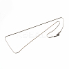 Non-Tarnish 201 Stainless Steel Round Snake Chain Necklaces for Women Men LS-STAS-N103-07P-2