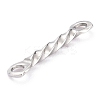 Tarnish Resistant 201 Stainless Steel Links Connectors X-STAS-B011-02A-P-3