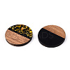Opaque Resin & Walnut Wood Pendants RESI-TAC0021-72-2