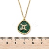 304 Stainless Steel Micro Pave Cubic Zirconia constellation Pendant Necklaces NJEW-R021-01G-03-5
