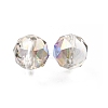 Electroplate Transparent Round Glass Beads GL-CBA6A73-FP03-2