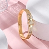 Rack Plating Brass Micro Pave Cubic Zirconia Hinged Bangles BJEW-H624-06A-G-3