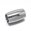 Tarnish Resistant Column 304 Stainless Steel Magnetic Clasps with Glue-in Ends STAS-D059-14D-1