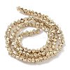 Electroplated Synthetic Lava Rock Beads Strands X-G-H303-A07-LG-1-2