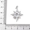 Brass Micro Pave Cubic Zirconia Pendants KK-R230-05P-3