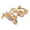 KC Gold Plated Alloy Fruit Brooches X-JEWB-L017-02KCG-03-2