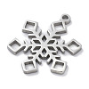 Christmas Theme Anti-Tarnish 304 Stainless Steel Pendants STAS-R003-04P-04-2