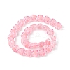 Transparent Glass Beads Strands LAMP-F029-04E-2