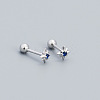 Star 925 Sterling Silver Pave Cubic Zirconia Cartilage Earrings FS-WG250FB-07-1