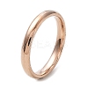 Ion Plating(IP) 304 Stainless Steel Flat Plain Band Rings STAS-I160-D-15mm-RG-1