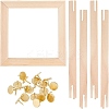 4Pcs DIY Wood Photo Picture Frame Border Mortise Tenon DIY-AN0001-34-1