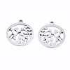 Non-Tarnish 201 Stainless Steel Pendants STAS-T044-191P-2