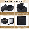 Square Paper Ring Storage Boxes LS-CON-WH0098-10-4