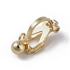 Brass Clip-on Earring Findings. with Loop LS-KK-WH0033-64G-1