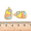 304 Stainless Steel Enamel Sea Horse Pendants STAS-I346-05G-07-3