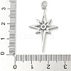 Rack Plating Brass Micro Pave Cubic Zirconia Pendants KK-K392-22P-3