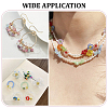 7 Strands 7 Colors Ombre Effect Dyed Glass Beads Strands GLAA-ME0001-08-4