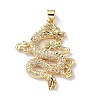Rack Plating Brass Micro Pave Cubic Zirconia Pendants KK-Q797-11G-1