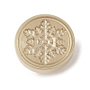 Golden Tone Wax Seal Brass Stamp Head DIY-B079-02G-21-1