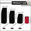 3Pcs 3 Sizes Vertical MDF Wood Covered with Velvet Necklace Display Stands NDIS-WH0023-001A-2