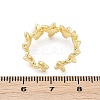 Flower Brass Open Cuff Rings for Women LS-RJEW-R011-09G-01-5