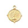 304 Stainless Steel Pendants STAS-I334-15G-1