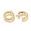 Brass Fold Over Clasps KK-H480-20G-2