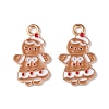 Christmas Alloy Enamel Pendants X-ENAM-M056-10KCG-2