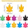 30Pcs 10 Colors Aluminum Blank Pendants ALUM-FH0001-10-2