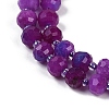 Natural Dyed White Jade Beads Strands G-H057-A22-05-4