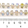 Transparent Electroplate Glass Beads Strands LS-EGLA-P062-01A-HR05-4