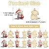 8Pcs 4 Styles Christmas Alloy Enamel Pendants FIND-YW0005-64-2
