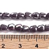 Electroplate Glass Beads Strands EGLA-D030-P4mm-B06-5