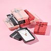 12Pcs 3 Colors Cardboard Paper Jewelry Set Boxes CBOX-FS0001-02-9