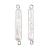 Natural Freshwater Pearl Keshi Pearl Stick Connector Charms STAS-D378-11P-1