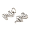 Brass Micro Pave Grade AAA Cubic Zirconia Charms LS-ZIRC-P067-11P-Z-NR-3