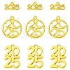 12Pcs 3 Styles Rack Plating Alloy Pendants FIND-YW0006-95-1