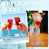 Beach Ocean Theme Alloy Wine Glass Charms AJEW-SC0002-41-5