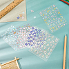 5Pcs 5 Styles PVC Nail Art Stickers Decals MRMJ-FH0001-51-4