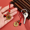2Pcs Brass Coins Pendant Decorations HJEW-FH0001-65B-3