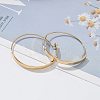 304 Stainless Steel Ring Hoop Earrings for Women X-EJEW-Q781-04G-5
