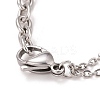 304 Stainless Steel Saint Benedict Link Bracelet for Men Women STAS-E160-34P-4