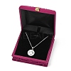 Rose Flower Pattern Velvet Jewelry Set Boxes VBOX-O003-04-1