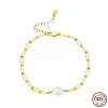 Natural Freshwater Pearls Bead Link Bracelets BJEW-I314-134-2