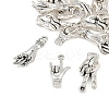 15Pcs 3 Styles Tibetan Style Alloy Pendants TIBE-FP0001-21-4