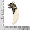 Tibetan Style Alloy Resin Wolf Tooth Pendants FIND-A042-04AB-3